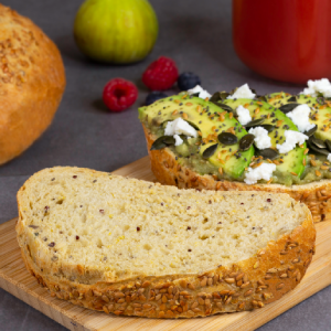 Pão de Chia e Quinoa